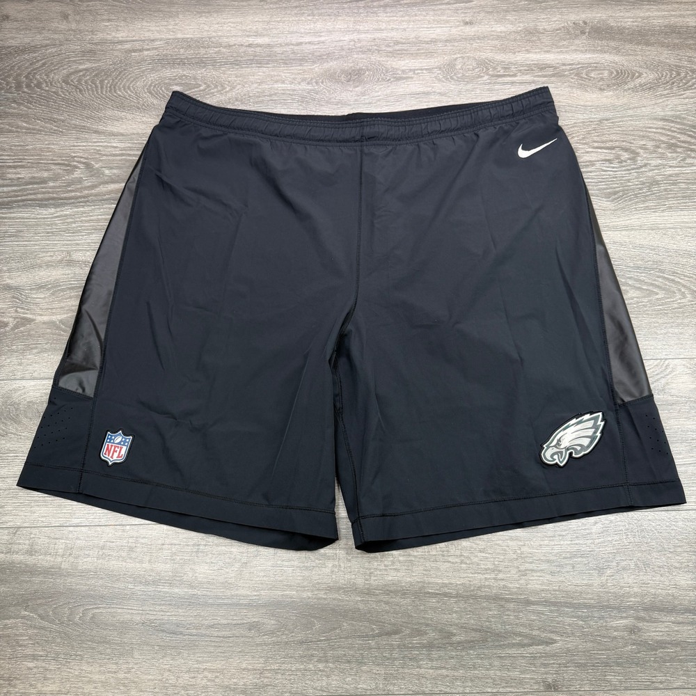 Nike Philadelphia Eagles Shorts Mens 3XL Black NFL Football On Field Swoosh